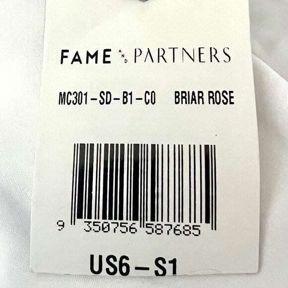 Fame & Partners Aubrieta One Shoulder Ruffle Midi Dress Briar Rose Floral Size 6 - Picture 8 of 12